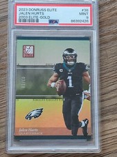 Jalen Hurts Gold /10 - 2023 Donruss Elite 2003 Elite PSA 9 Sweet Card! No 10s