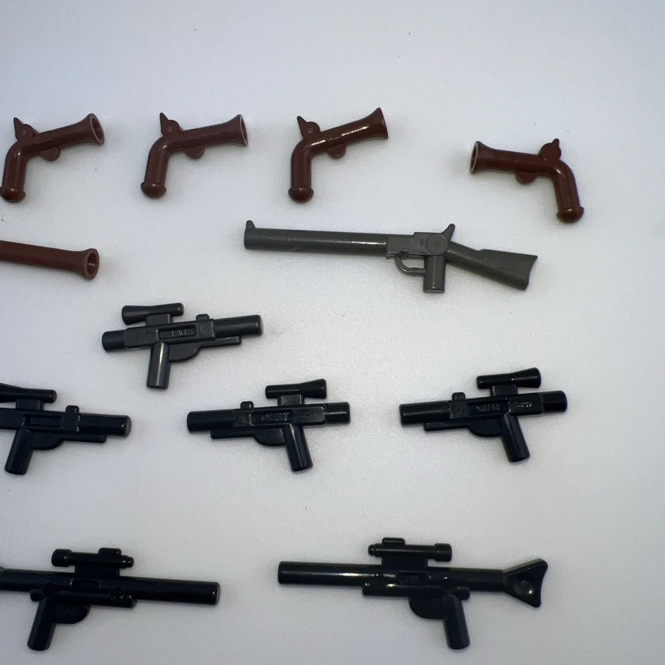 LEGO бластер лот 25 x Звездные войны маленький средний большой прицел пистолет новый пират Бэтмен - Изображение 3 из 4