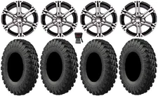 ITP SS212 14" Wheels Machined 32" MotoRally Tires Can-Am Commander Maverick