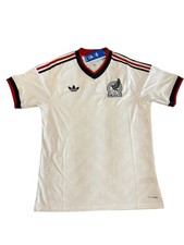 NEW Men  s Medium Adidas Mexico Away White 2026 World Cup fan Jersey