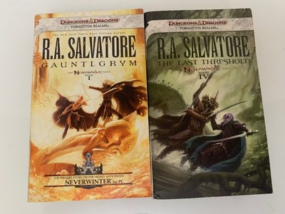 Forgotten Realms Neverwinter Saga RA Salvatore 1 & 4 PB 1st Prints TSR D&D VG