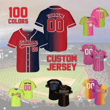 Custom Baseball Jersey Personalized Team Name & Number Baseball Fans Gift