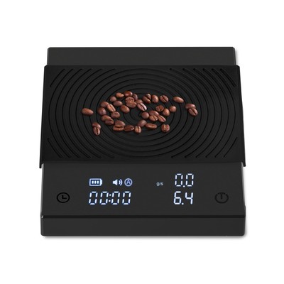 Black Mirror Basic 2, TIMEMORE Pour-Over Kaffeewaage mit Timer, Durchflussregelung,