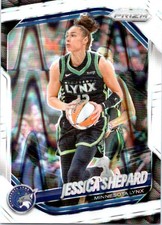 2025 Panini Prizm WNBA Jessica Shepard #137 White Seismic Prizms Minnesota Lynx