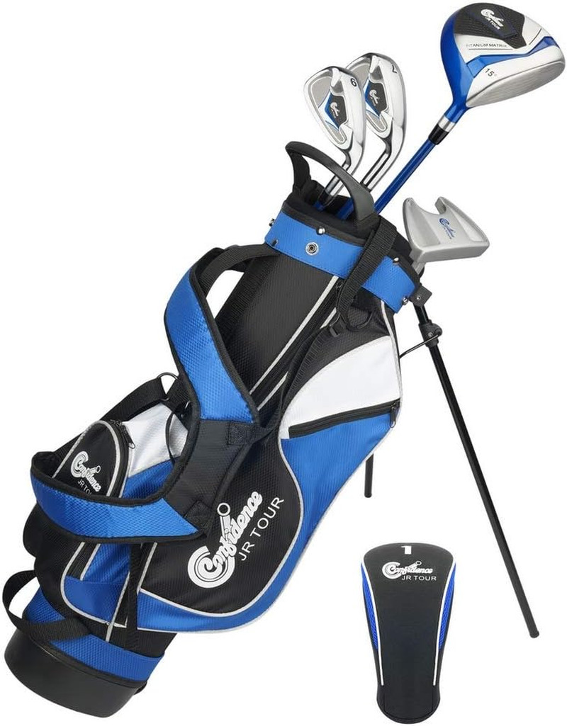 Junior Golf Clubs Set For Kids Age 8-12 (4' 6" To 5' 1" Tall)