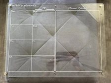 Acrylic Magnetic Calendar for Fridge Monthly and Weekly Planner