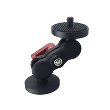 Tripod Head Ball Magic Arm Monitor Holder Camera Mount Bracket Dual 1/4 Screws