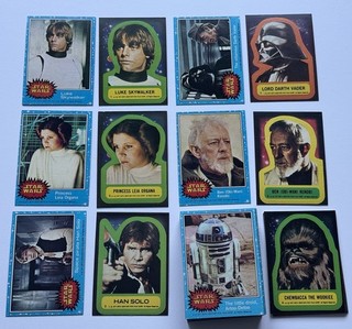 1977 TOPPS STAR WARS COMPLETE SET 1 66 PLUS 1 11 STICKERS EXCELLENT