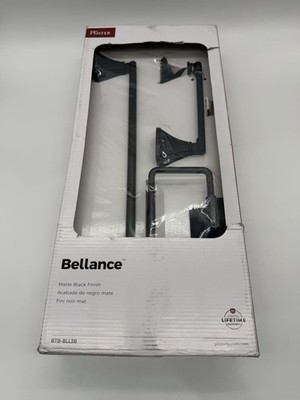 Pfister Bellance 3-Piece Bath Hardware Set in Matte Black BTB-BLL3B