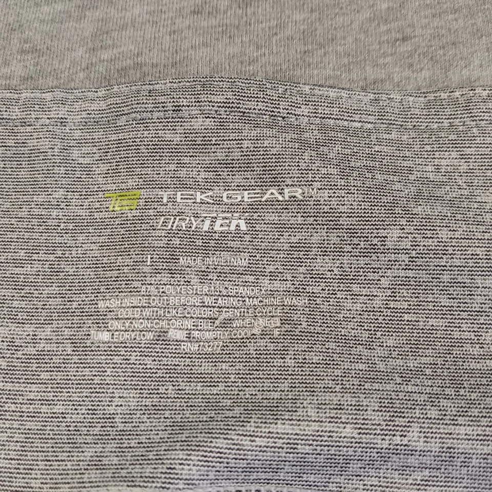 Calça Leggings Tek Gear Dry Tek Pull On Stretch Cinza e Branco Feminina Tamanho M - Imagem 3 de 4