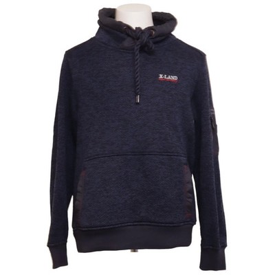 Xld, Kapuzenpullover, Größe: XL, Blau, Print, Herren #sLs