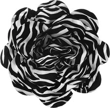 Extra Large Rose Flower Brooches, Lapel Pins Dainty Satin Fabric