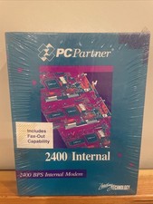 NEW PC Partner Leading Technology 2400/BPS Internal Modem for PC Fax Out Sealed