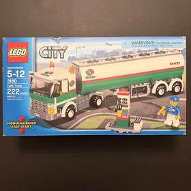 Retired LEGO City 3180 Tank Truck Box Manual Minifigs Complete Missing Stickers