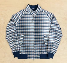 AQUASCUTUM  Active Archival Club check Harrington Jacket Beige Aqua Plus