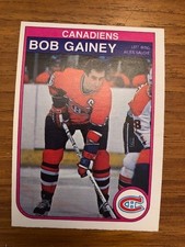 1982-83 OPC Hockey Card Bob Gainey #181 NRMT