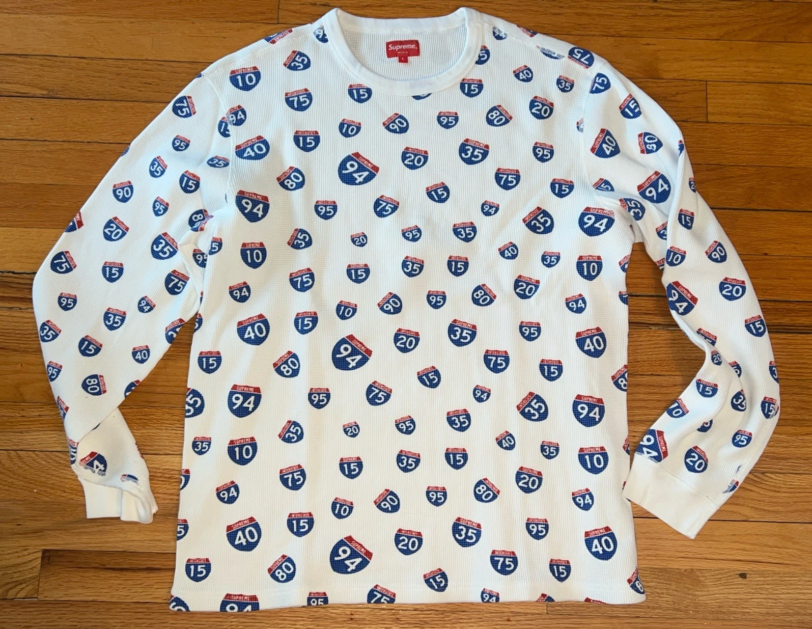 Short thermique manches longues homme SUPREME Interstate coton gaufré taille L comme neuf