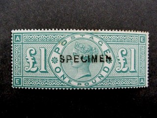 nystamps Great Britain Stamp # 124 Mint OG H Specimen £3000 Y22y358