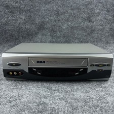 RCA VR651HF AccuSearch 4-Head Hi-Fi Stereo VHS VCR Silver VCR TESTED