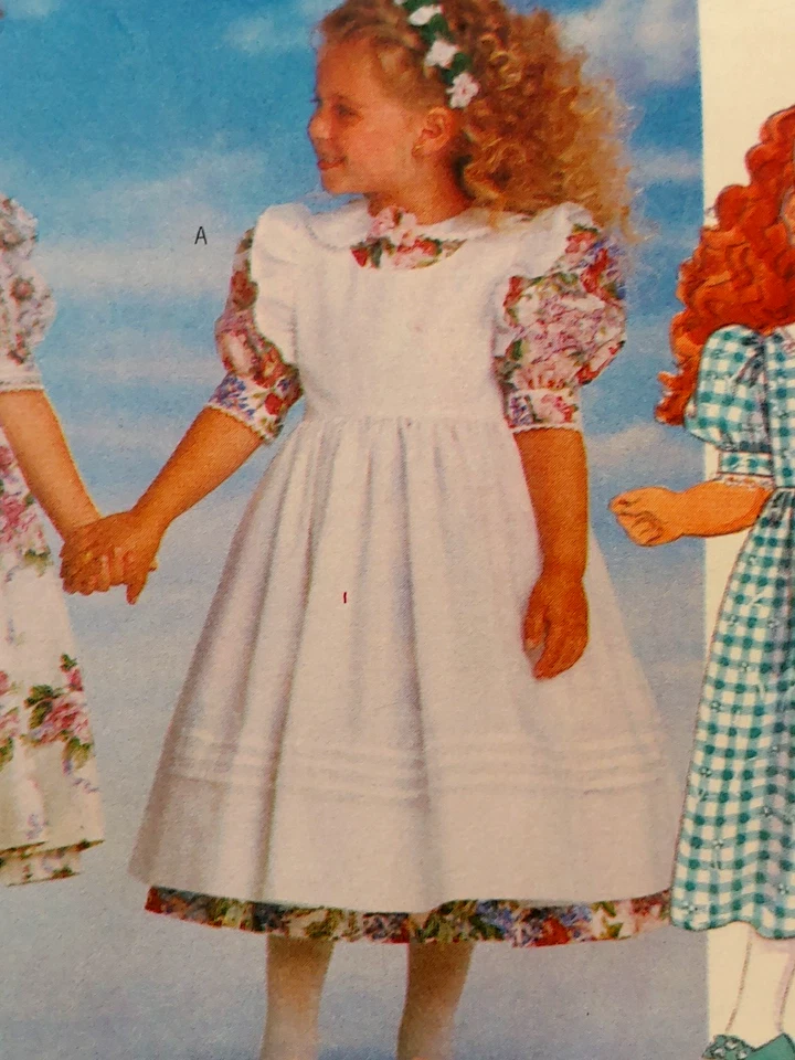 Butterick 4750 Toddlers Child Girls Dress Pinafore It's Enchanting Sizes 4-5-6 - Image 3 of 4