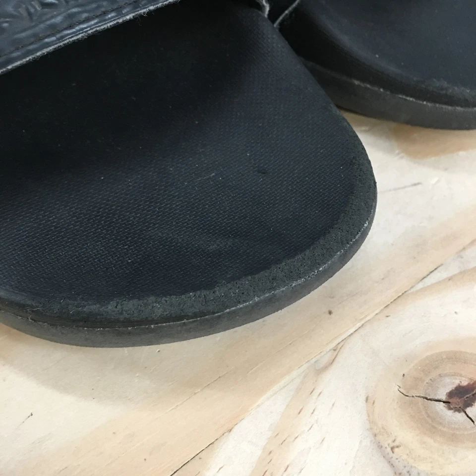Sandalias Adidas Juveniles 3 Adilette Slide Negras Sin Cordones Punta Abierta Cómodas Planas EG1872 Foto 4 de 4