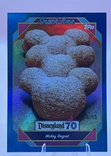 Topps Disneyland 70th Anniversary - Snack Time - Mickey Beignet Blue /99