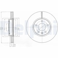 2X Delphi Bremsscheibe BG4278C FüR Chevrolet Opel Vauxhall