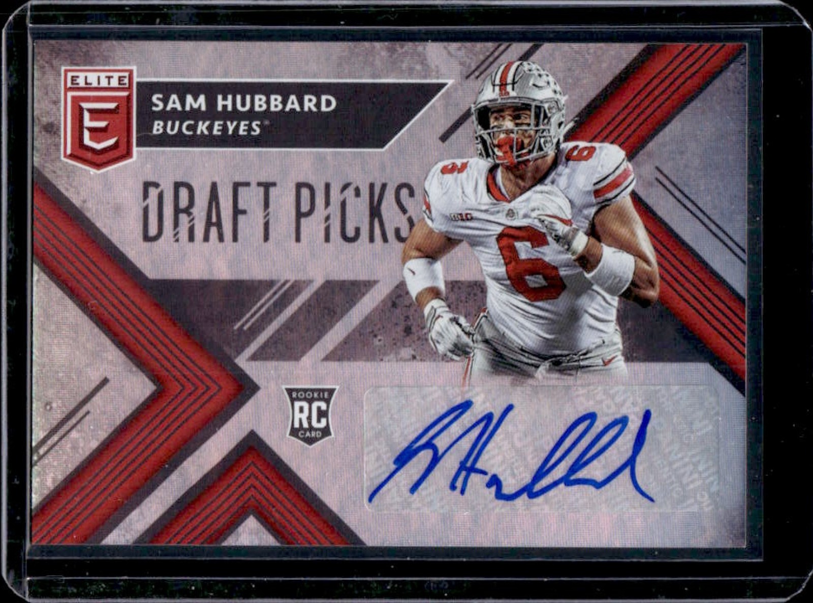Sam Hubbard Panini Elite Draft Picks Collegiate #155 Autograph