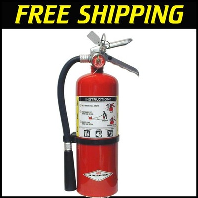 Durable 5 lb Fire Extinguisher - 14 Seconds Discharge for Home & Office Safety