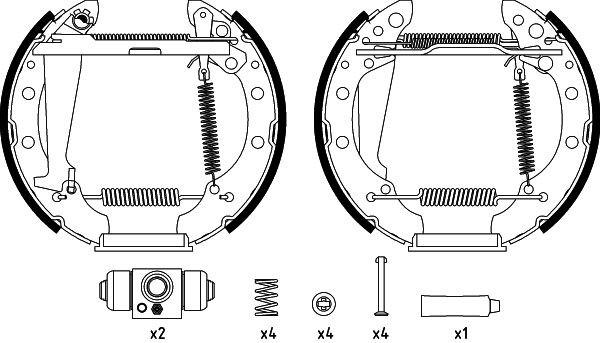 Textar Bremsbackensatz 84044710-image