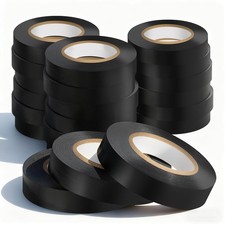 Black Waterproof Electrical Tape 0.75 inch Wide x 60FT Long 20 Pack Electrical