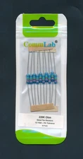 10 pack - Metal Film 1/2 watt 1/2w 5% resistors 0.33-2.2M Ohm Values - You pick