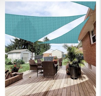 Patio Paradise 8*8*8 Sun Shade Sail Triangle Canopy Shade Cloth Sunlight block