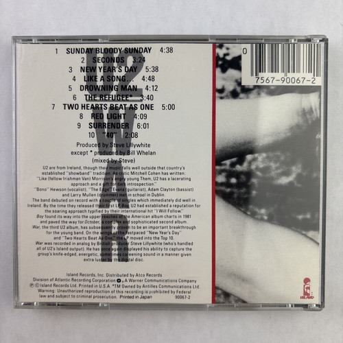 U2 WAR- (CD, 1985, Island Records) 3. Album NEW YEARS DAY, Sunday Bloody Sunday - Bild 2 von 6