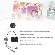 Voice Greeting Card Module 4 Minute Sound Recording Playback Module