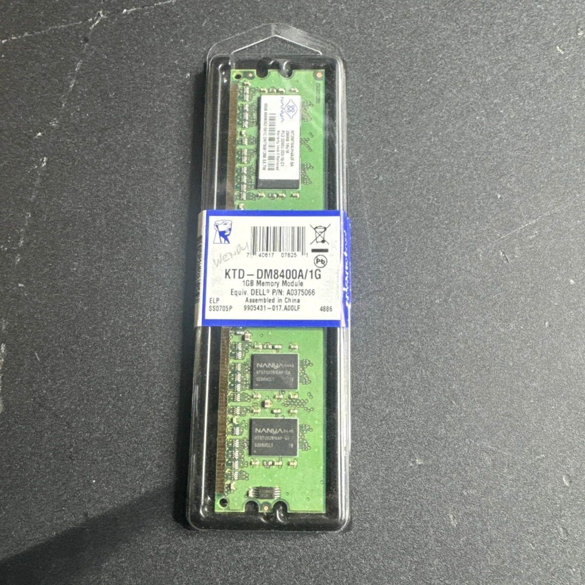 Kingston KVR400X64C3AK2/1G 1GB 184-Pin PC3200 DDR-400MHz non-ECC