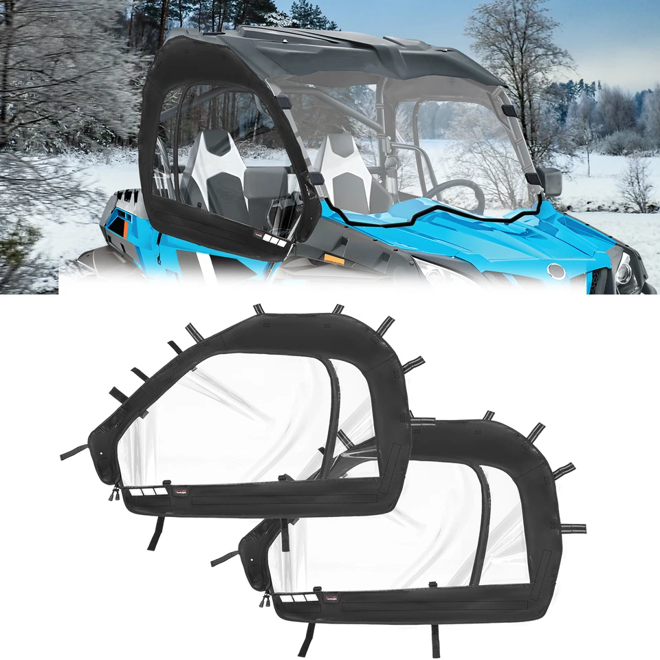 Par de gabinetes de cabine portas macias UTV para CFMOTO ZForce 800/Zforce 1000 2019-2022 - Imagem 3 de 4