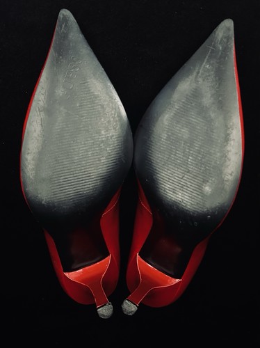 GUESS Red Patent Leather Stiletto Heels - Size 10 - Picture 4 of 7