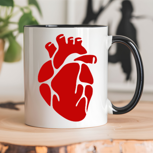 Anatomical Heart Vinyl Decal - Car Window, Laptop, Tumblers, Notebook, Kindles - Picture 4 of 24