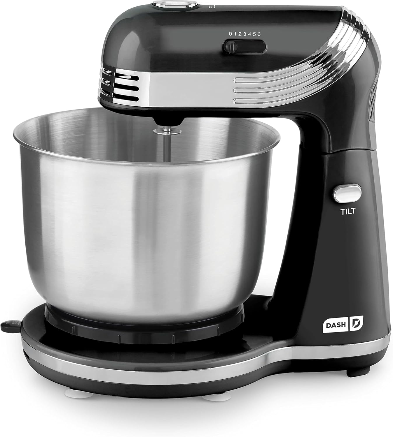 6-Speed Electric Stand Mixer with 3 Qt Bowl for Everyday Baking-image