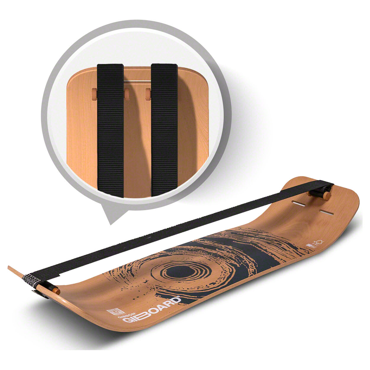 GIBBON Giboard Set Active Black, Doble Slackline