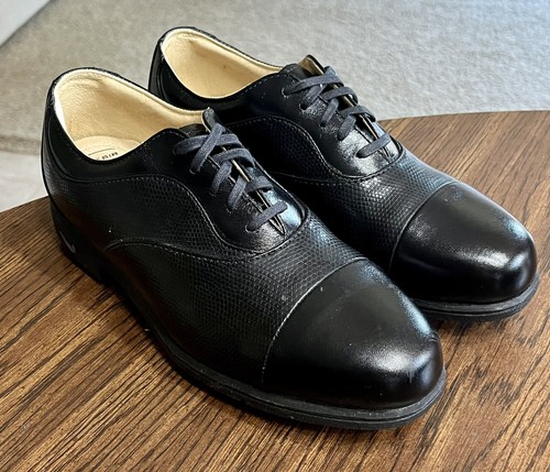 Nike Air Comfort Verdana Last Golf Shoes Womens Sz 6.5 Black Leather 011202 NEW! - Picture 2 of 9