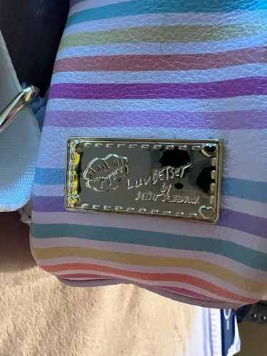 Borsa nuova con etichette Luv Betsey Johnson trapuntata unicorno ali di gatto micro mini zaino borsa - Foto 17 di 22