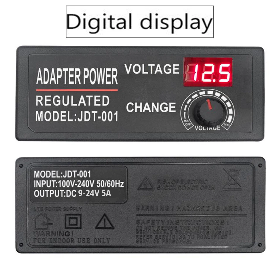 AC to DC3-12V / 9-24V 5A Adjustable Power adapter Converter adapter switching - Image 3 of 4