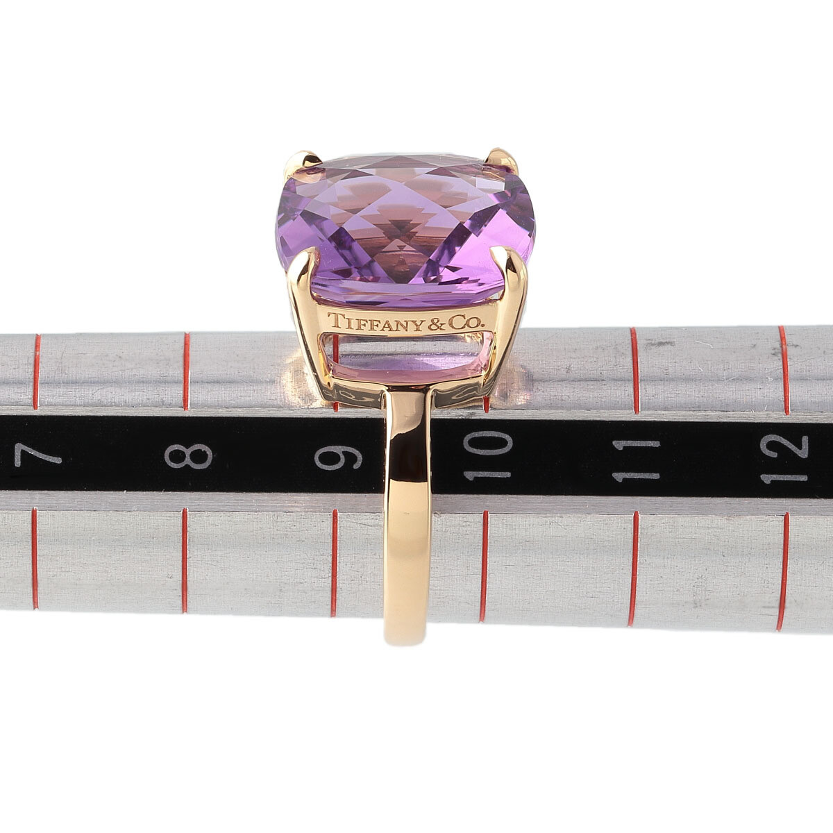 TIFFANY & Co. sparkler Rings Amethyst Yellow Gold 750 K18