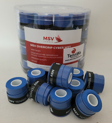 EMPFEHLUNG: 20er Pack MSV Cyber Wet Griffband blau, PREMIUM-Overgrip 0,6mm