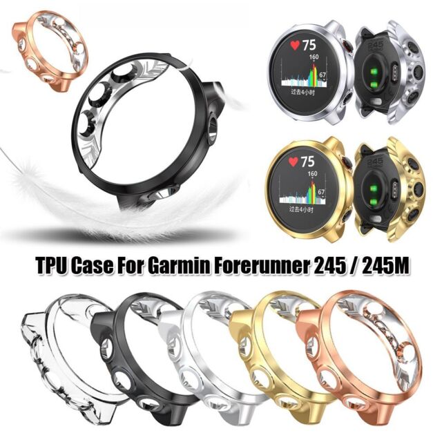 Watch Case Protective Cover for Garmin Forerunner 245 / 245M Screen Protectors