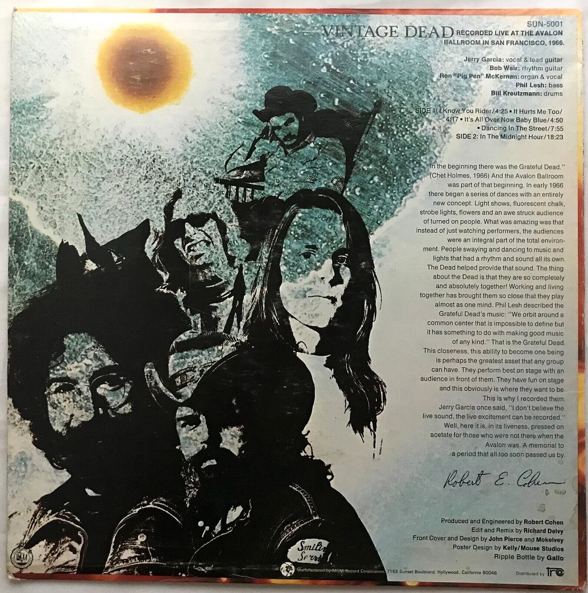 その他 LP Grateful Dead Vintage Dead SUN5001 SUNFLOWER /00260 GRATEFUL DEAD 