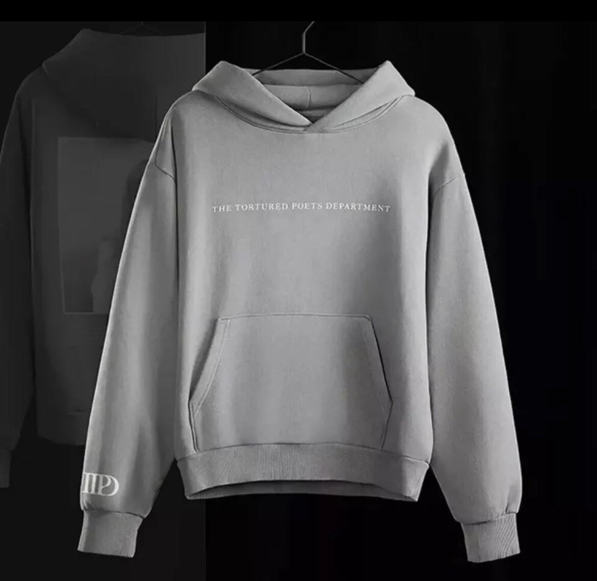 Taylor Swift The Tortured Poets Department Gray Hoodie Size 2XL- Sold Out image 3