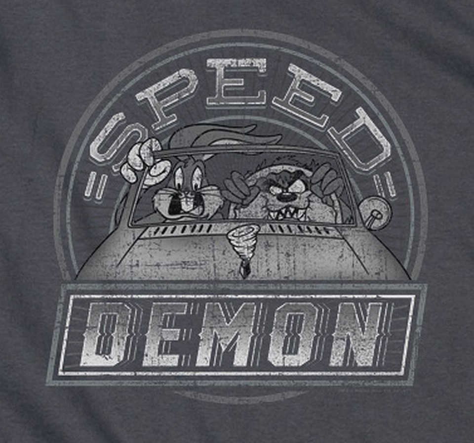 Looney Tunes Speed Demon Pullover Hoodie Sweatshirt Or Long Sleeve T